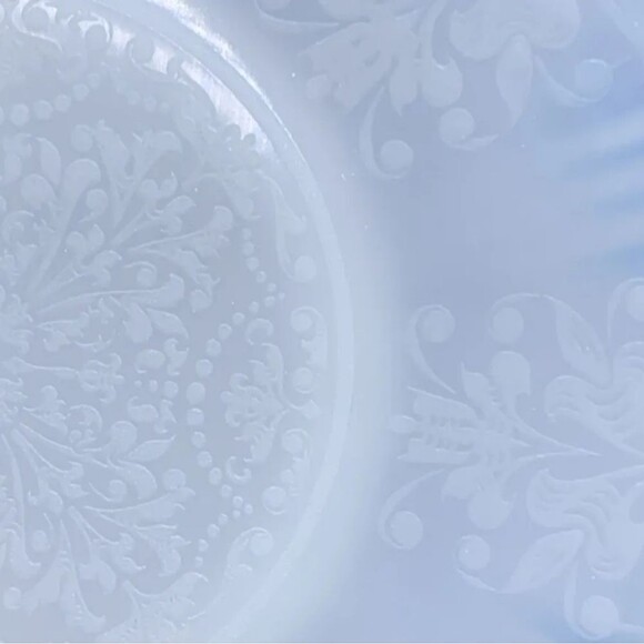 VTG 10" Macbeth Evans American Sweetheart Monex Milk Depression Glass Cake Plate - Picture 4 of 10